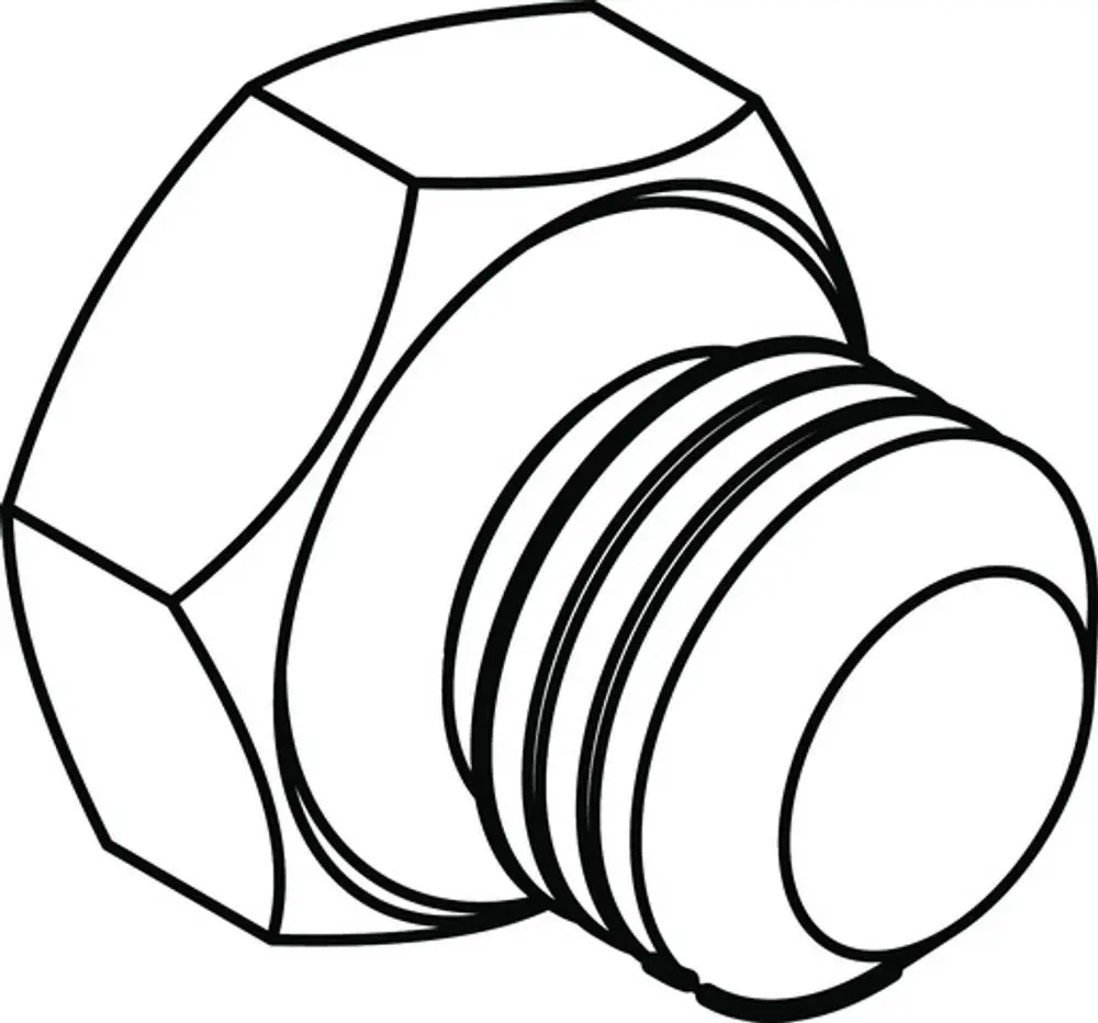 Entlüftungsschraube von IMI Hydronic Engineering mit sechseckigem Kopf und Gewinde. Die Bauform ermöglicht eine einfache Installation und Wartung.